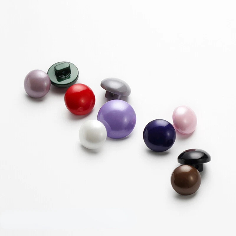 10pcs Resin Mushroon Shape Half Ball Buttons with Shank Sewing Knit Cardigan - Image 4 of 4