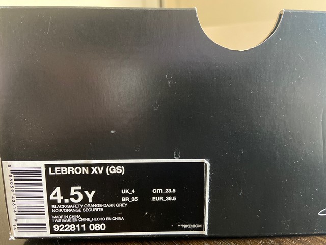 多様な ナイキ キッズ レディース Nike Lebron 15 Xv Gs バッシュ Black Safety Orange Dark Grey レブロン１５ ミニバス Fucoa Cl