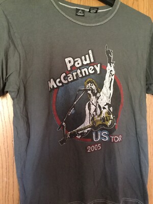 Paul McCartney - 2005 Gray U. S. Tour Shirt. L. | eBay
