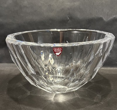 Vintage Orrefors Swedish Art Crystal  Zenith Bowl Design by Anne Nilsson 4705-12