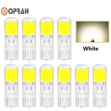 10pcs White W5w T10 Led Canbus Cob Led Wedge Bulb 168 194 Interior Reading Lamp