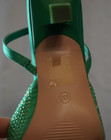 Karen Millen green rhinestone slip on sling back mule shoes size 4/37 — photo 5