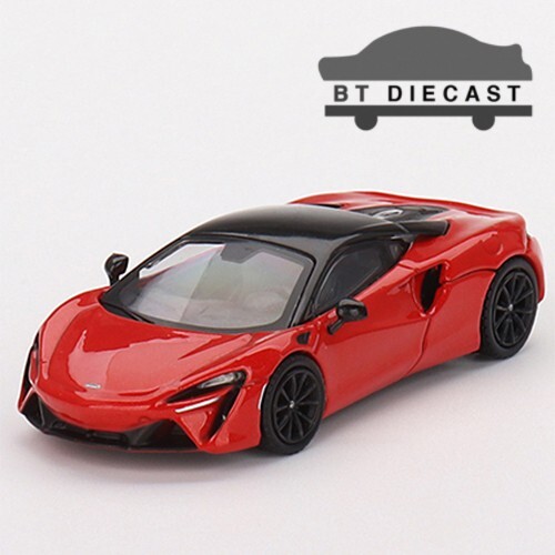 MINI GT McLAREN ARTURA 1/64 DIECAST MODEL CAR VERMILLION RED