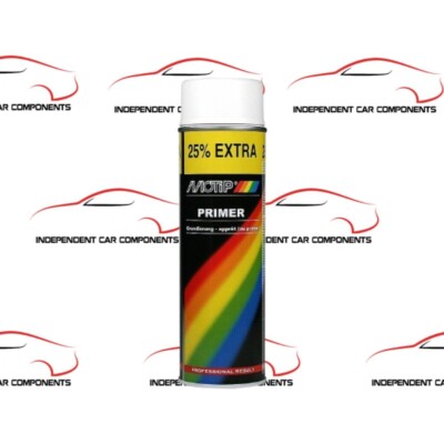 Motip White Primer Multi Surface Acrylic Spray Paint Aerosol 500ml (M04056)