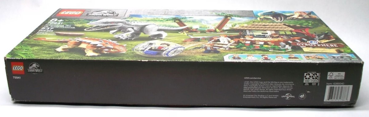 LEGO Jurassic World Indominus Rex vs. Ankylosaurus 75941 Brand New