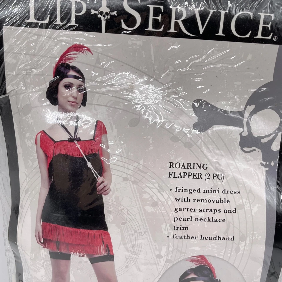 New Lip Service Roaring Flapper Costume - Size L - Image 2 of 4