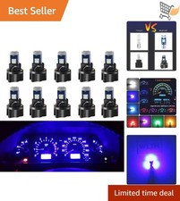 10 Pack Blue T5 LED Bulbs Interior Dashboard Instrument Panel Lights