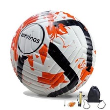 Soccer Ball Size 5,4 with Pump Thermal Bonded Professional Soccer size 5 orange
