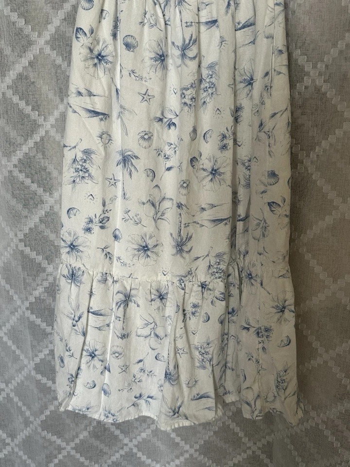 Maxi Vestido Hollister Para Mujer Pequeño Boho Babydoll Floral Campesino Años 90 Cottagecore Foto 2 de 4