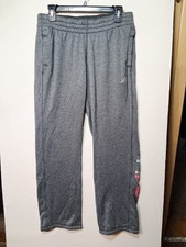 Women's Adidas Climawarm Sweatpants size L 16/18 Drawstring Ankle LOGO