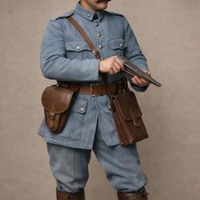 WW1 French Army uniform French infantry soldier Jacket 1915-1918 Blue Wool Coat