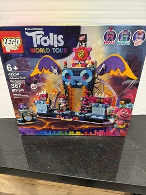 LEGO Trolls World Tour 41254 Volcano Rock City Concert 387 Pieces New Sealed