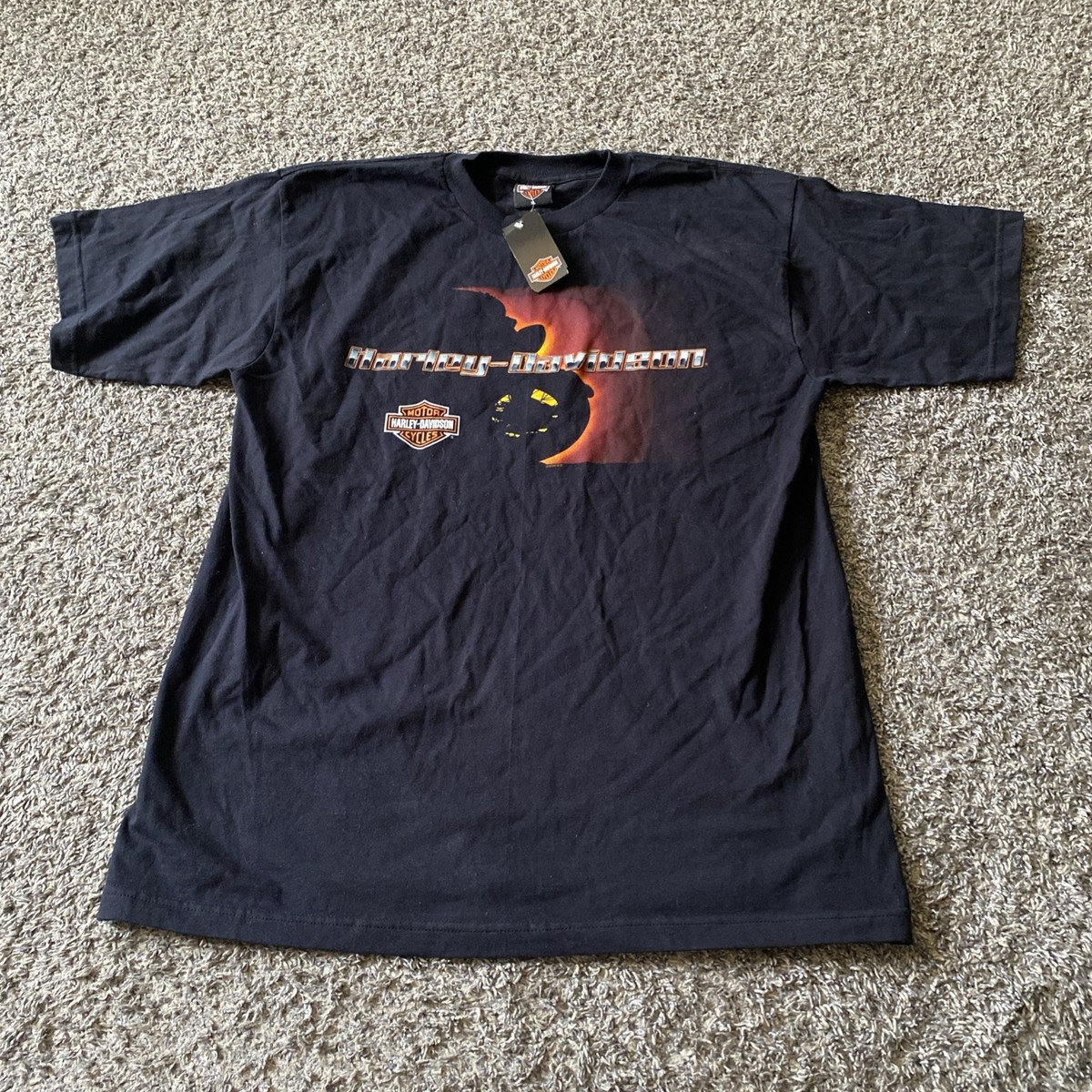 『Harley TEE BLACK XL』 Harley Davidson T Shirt Black Short Sleeve Sz XL Singapore