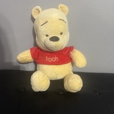 Disney Baby Winnie the Pooh Plush Rattle Toy Stuffed Animal Crinkle Ears 12 Inch