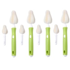 8PCS Milk Bottle Nipple Brushes Pacifier Sponge Cleaning Brush for Bottles an...