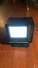 Rhapsody Personal Portable Black & White TV 628 w/ AC Adaptor Antenna