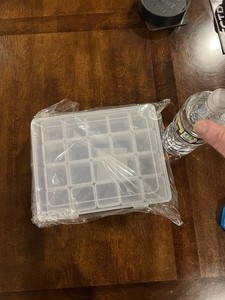 plastic Locking Lid, Separate Compartment Organizer