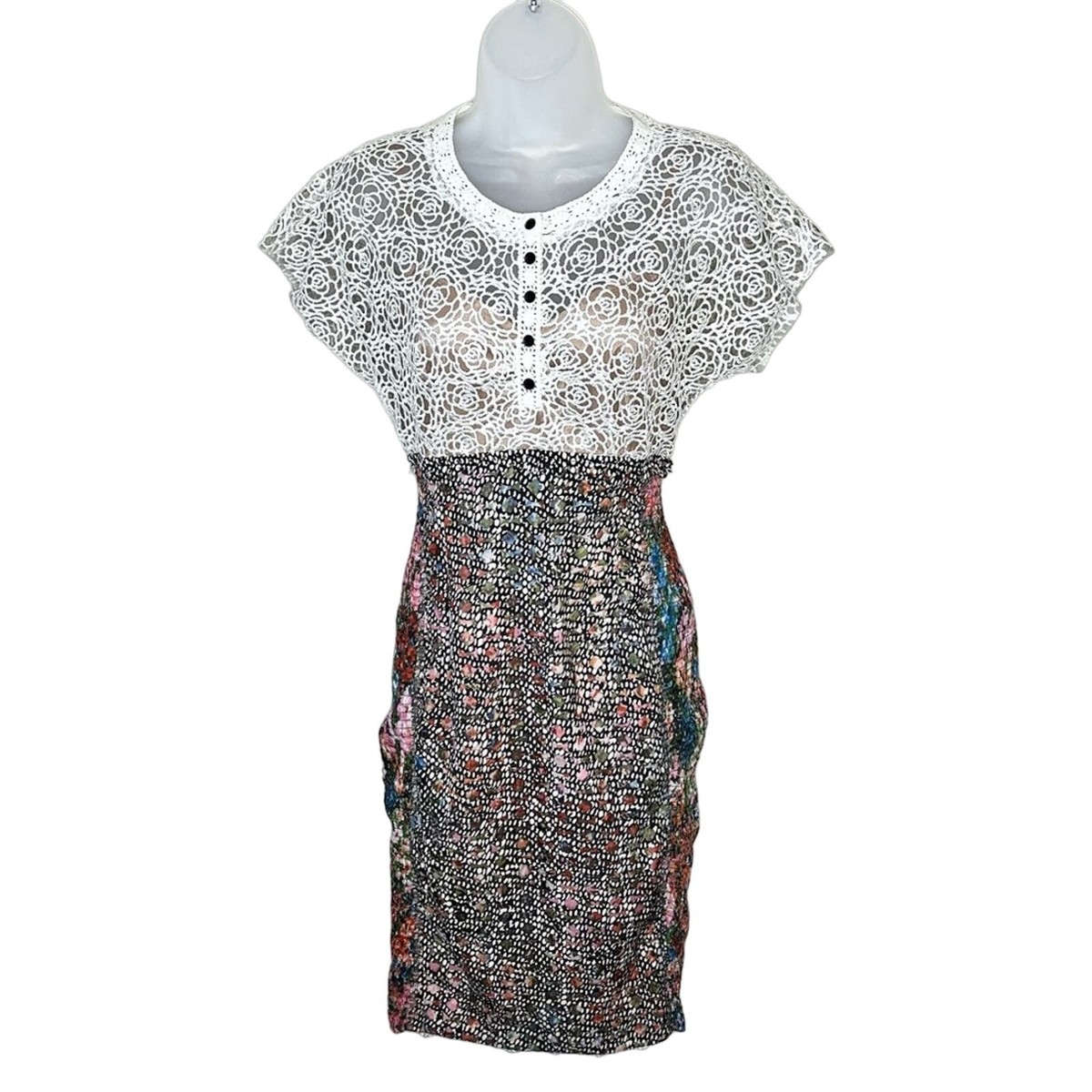 ANTHROPOLOGIE Beguile By Byron Lars Lace Study Dress Size
