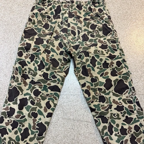 男式复古鸭子迷彩狩猎裤大号棉拉链 32x25 - 第 9 张/共 14 张