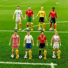 8 PIEZAS 2026 Copa Mundial Mascota Estatuilla Fútbol Estrella Figura Juguete Modelo Adorno Regalo
