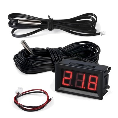 Digitale Thermometer Sonda  12V Aquarium Kühlschrank 1M5M Rot