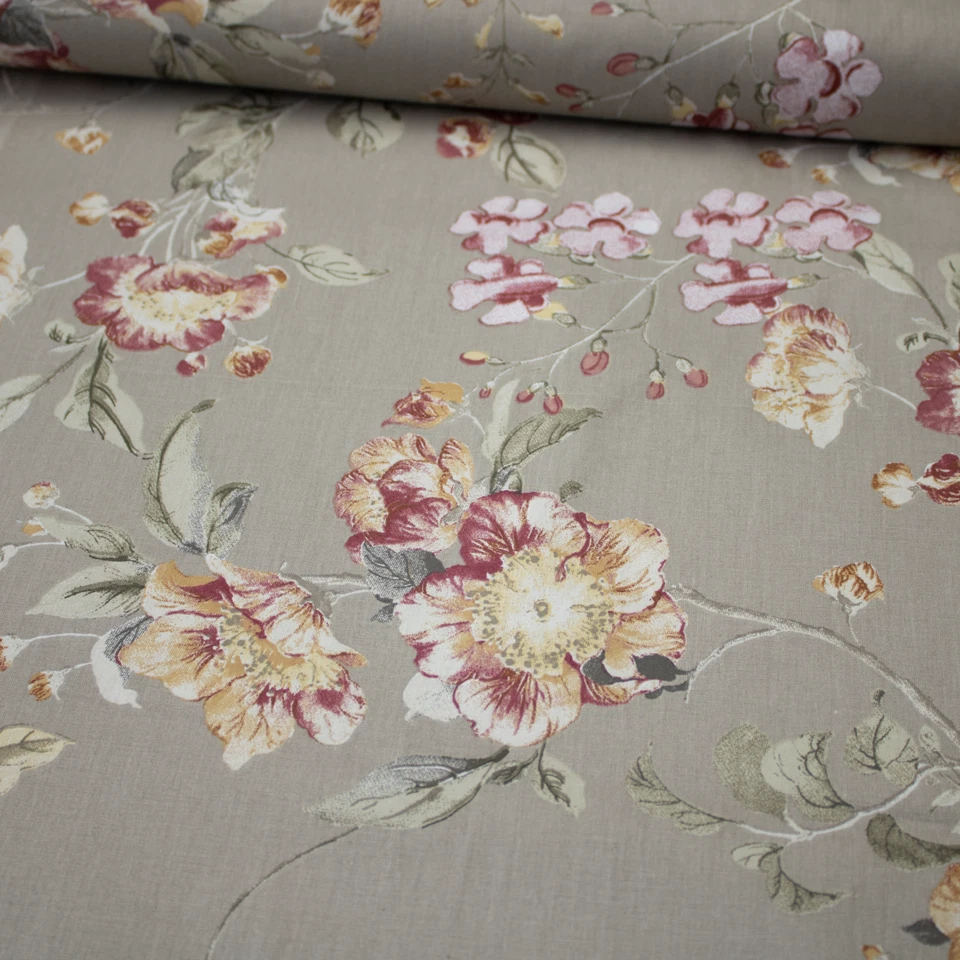 Baumwollstoff Meterware "Jasmina" Blumen Stoff 240cm Breite Baumwolle ab 50cm - Bild 3 von 4