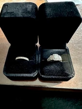 2.5 TW Carrots Certified Diamond engagement ring set size 7 1/4 White Gold