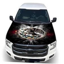 Mexico Hood Cover Flag - 59x51 in Car Hood Cover 59x51 IN Mexico Hood Flag-2