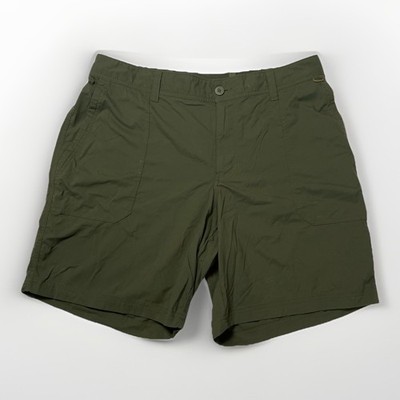 REI Co-op Shorts Women s Sz 18W Green Hiking Outdoors Camping Sahara Quickdry