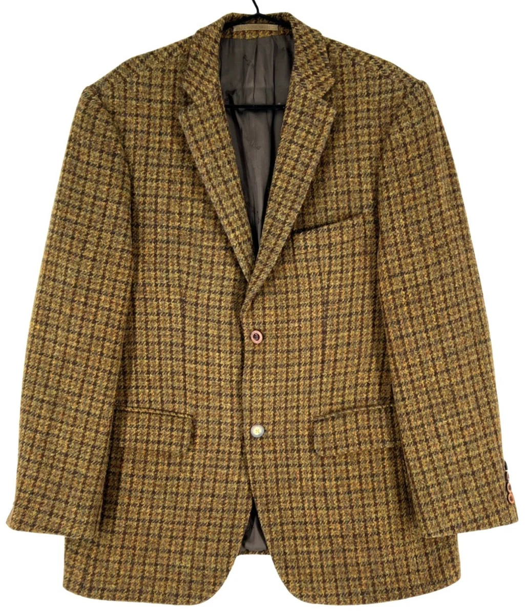 Vintage Harris Tweed Coat In Men's Coats & Jackets | eBay