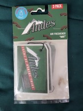 NEW! ANDES CREME DE MENTHE THINS ~ 3 PACK SCRACH N' SNIFF AIR FRESHENERS ~ MINT
