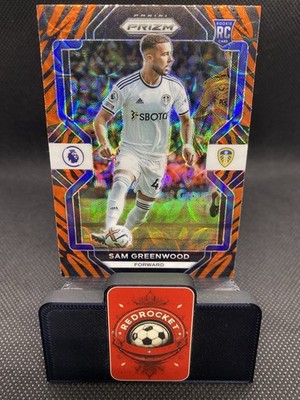 2022-23 Panini Prizm PL Sam Greenwood RC Rookie Tiger Prizm SSP #270 Leeds
