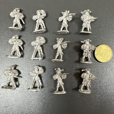 9 x Vintage Zinn Figuren Konvolut Ral Partha Metal 1978 DM Landsknechte