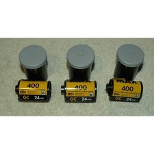 Lot 3 Rolls Kodak Max 400 Speed 35mm Color Print Film 24 Exposures Each