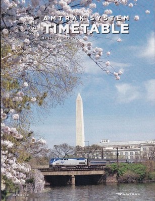 Amtrak System Personenzugfahrplan 2013 (Sommer-Herbst)