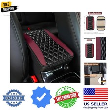 Car Center Console , Universal Leather Waterproof Armrest Seat Box Cover Prot...