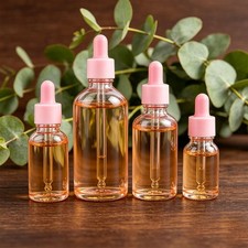Glass Dropper Bottle Essential Oil Aromatherapy Travel Size Refillable Container