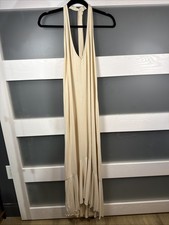 Free People Look Into The Sun Maxi Dress M Cream