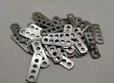 Gilbert Erector Set Part F 5 Hole 1" Cadmium Plated Strip Lot of 18