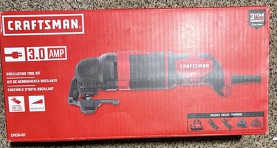 Craftsman CMEW401 Oscillating Tool Kit Corded Universal Tool-Free Variable Speed