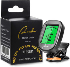 Guitar Tuner Clip on for Acoustic/Electric Guitar, Ukulele, Violin, Bass, Banjo