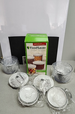 FoodSaver Set of 4 Vacuum Packaging Canister Set-NEW
