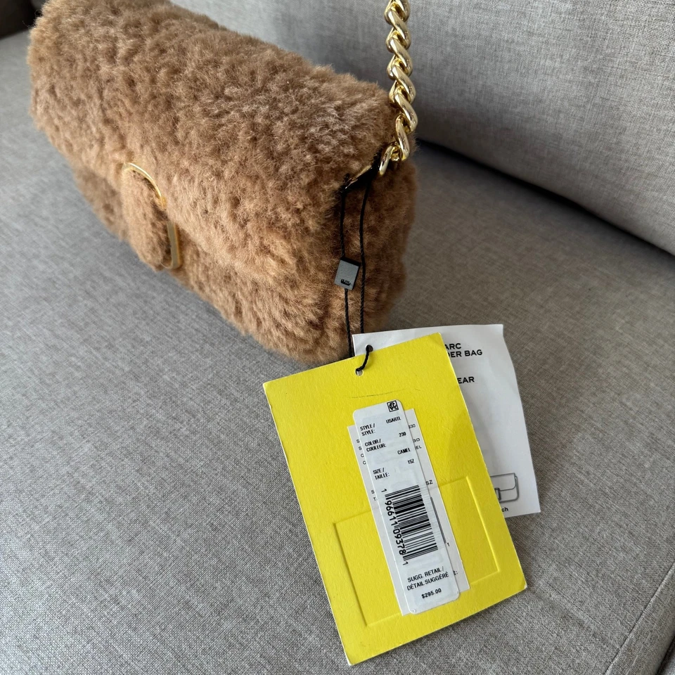 Marc Jacobs The Teddy J Marc Camel Brown Mini Handbag NEW Clutch Shoulder Bag - Image 3 of 4