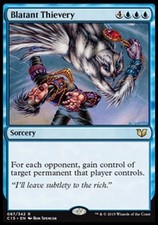 BLATANT THIEVERY Commander 2015 MTG Blue - Rare