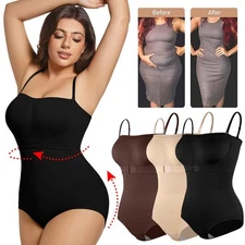 Women Plus Size Shapewear Tummy Control Bodysuit Shaper Body Suit Sexy Leotard