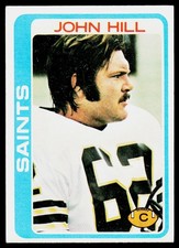 John Hill, 1978 Topps, #296, New Orleans Saints,