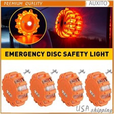 12348x Flashing Led Road Flares Emergency Lights Roadside Safety Beacon Disc