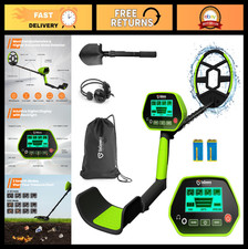 Waterproof Metal Detector for Adults Kids, Lightweight 8" Coil, High Accuracy,
