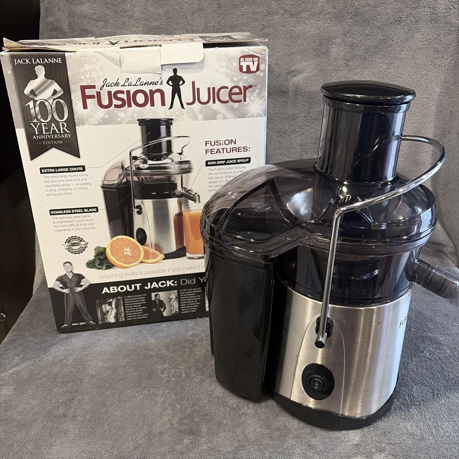 Jack LaLanne Fusion Juicer Stainless Steel Blade 100 Year Edition