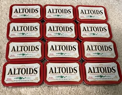 Lot of 12 Empty Peppermint Altoids Tins 1.76 oz. NO DENTS Clean sewing geocache